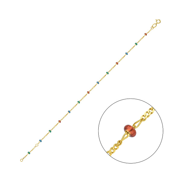 Браслет на ногу з жовтого золота (арт. 326306жнецв) – зображення 1