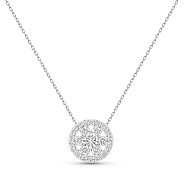 Кольє з білого золота з діамантами (арт. Ц011186020б)