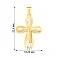 Крестик из желтого и белого золота (арт. 503822жб) – изображение 2