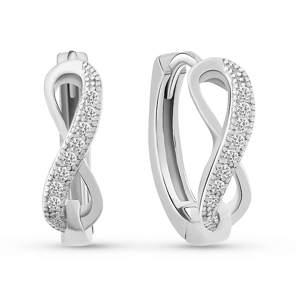 Сережки зі срібла Нескінченність (арт. 7502/10005/15) – зображення 1