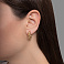 Серьги-кольца из желтого золота (арт. 1091351/15ж) – изображение 3