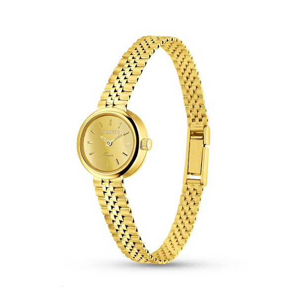 Тонкий годинник з жовтого золота (арт. 260167жж) – зображення 1