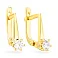 Серьги из желтого золота с фианитами  (арт. Т110104ж) – изображение 1