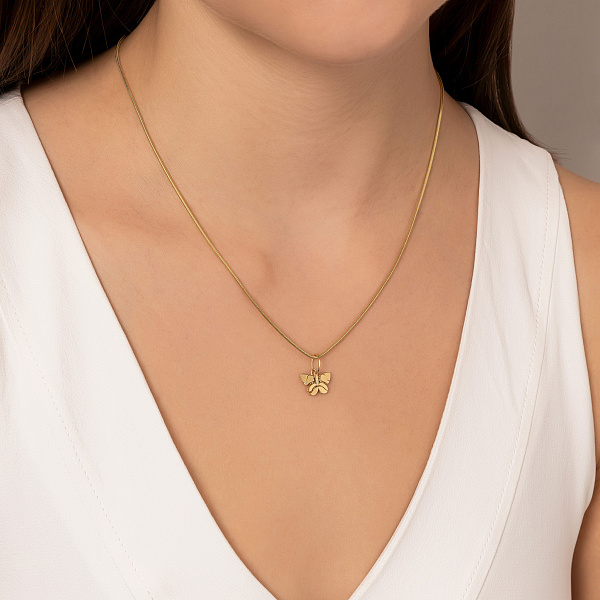 Золотий кулон Francelli Метелик (арт. 424944ж) – зображення 2
