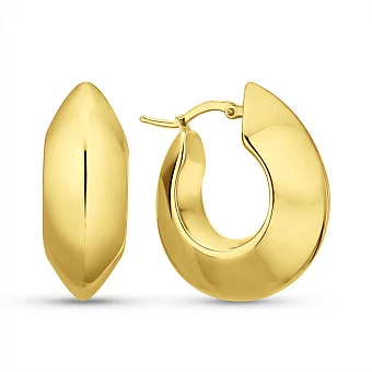 Сережки-кільця Francelli з жовтого золота (арт. е1092007ж)