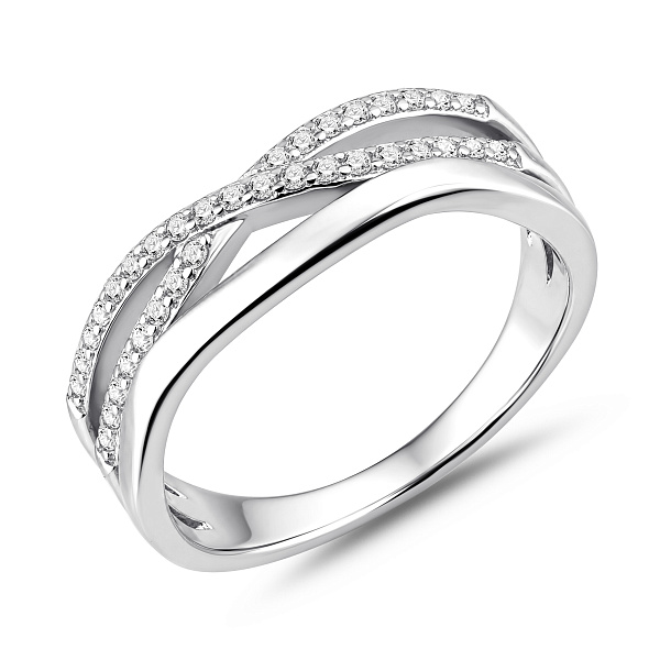 Серебряное кольцо с фианитами (арт. 7501/8535) – изображение 1
