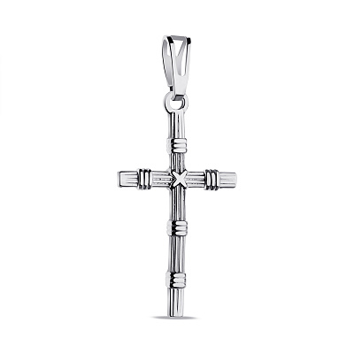 Срібний хрестик без каміння (арт. 7503/3913)