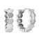 Сережки-кольца из белого золота (арт. 107608/15б) – изображение 1
