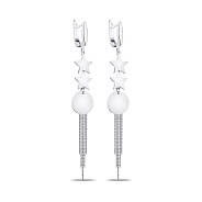Фото Серьги из серебра со звездочками Trendy Style (арт. 7502/4232)