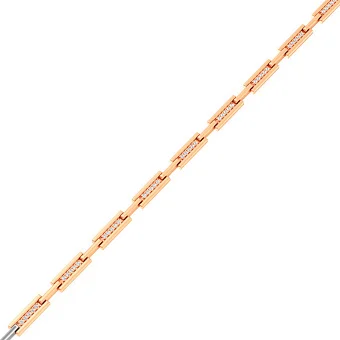 Золотой браслет с бриллиантами (арт. Б011570020)