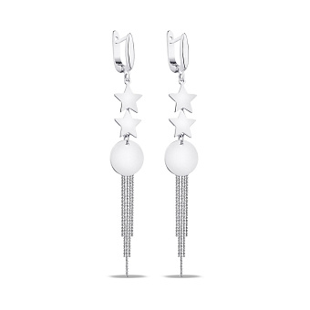 Сережки зі срібла з зірочками Trendy Style (арт. 7502/4232)
