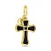 Золотой крестик Francelli с ониксом (арт. 424943/1жо) – изображение 1