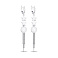 Сережки зі срібла з зірочками Trendy Style (арт. 7502/4232) – зображення 1