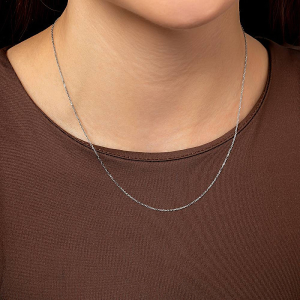 Ланцюжок з білого золота якірного плетіння (арт. ц306201б) – зображення 2