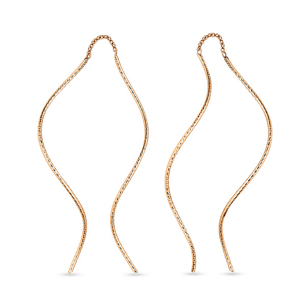 Золоті сережки протяжки (арт. 108229) – зображення 1