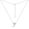 Серебряное колье Сердце с фианитами (арт. 7507/2587) – изображение 3