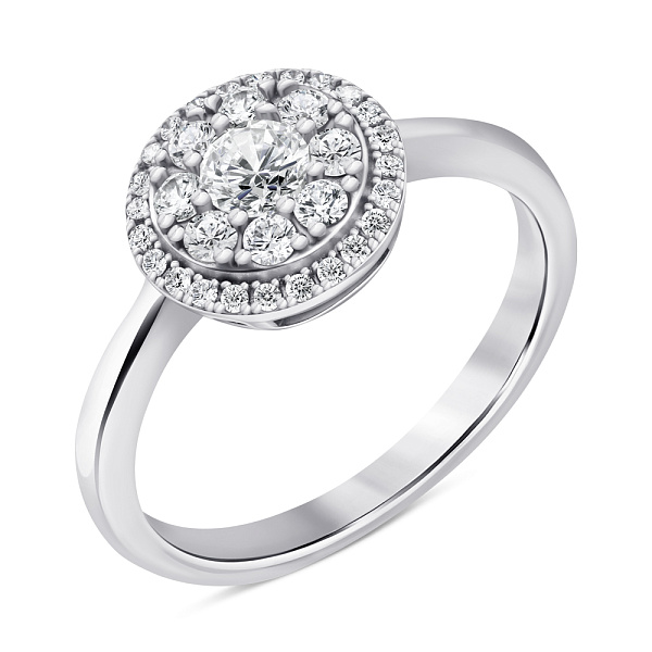 Серебряное кольцо с фианитами (арт. 7501/6768) – изображение 1