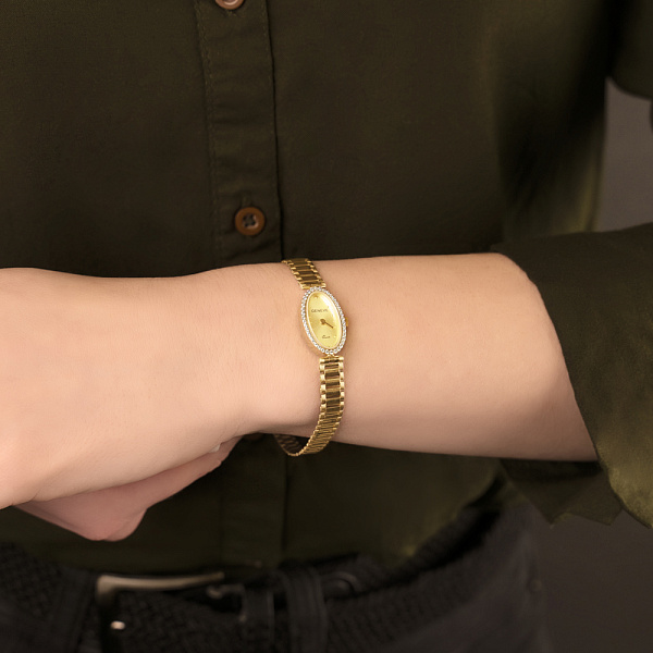 Золотий годинник з фіанітами (арт. 260216ж) – зображення 6