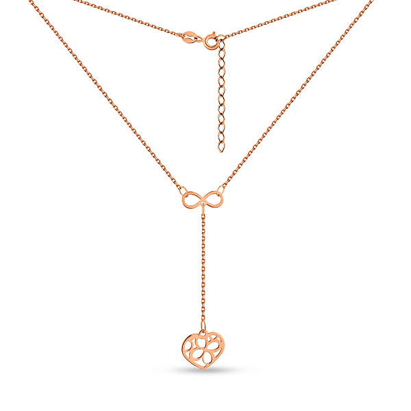 Золотое колье-галстук Сердце (арт. 352590) – изображение 2