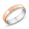 Обручка з білого та червоного золота (арт. 239213бк) – зображення 1