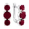 Серьги из серебра с рубинами (арт. 7502/2147053Р) – изображение 1