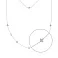 Кольє з білого золота (арт. 351495б) – зображення 1