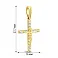 Золотой нательный крестик с распятием (арт. 501388ж) – изображение 4
