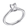 Серебряное кольцо с одним фианитом (арт. 7501/6950) – изображение 1