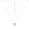 Серебряное колье Сердце с фианитами (арт. 7507/2491) – изображение 2