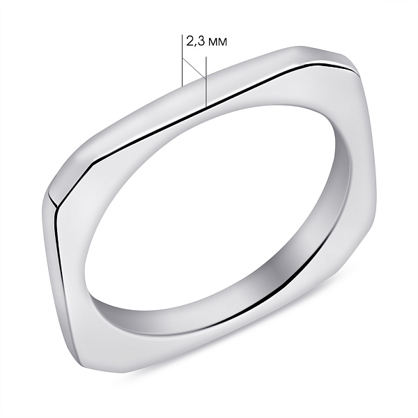 Кольцо из серебра (арт. 7501/7045) – изображение 2