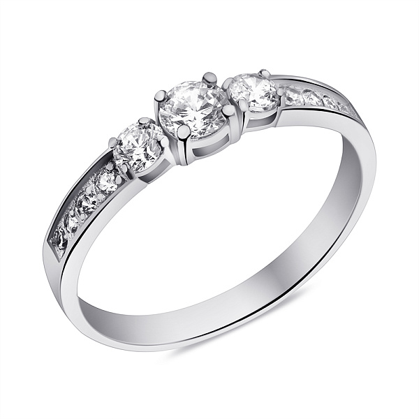 Серебряное кольцо с фианитами (арт. 7501/А098кю) – изображение 1