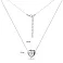 Серебряное колье невидимка с фианитом на леске (арт. 7607/888/2) – изображение 3