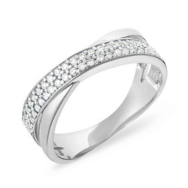 Кольцо из серебра с дорожкой из фианитов (арт. Х140323) – изображение 1