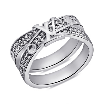 Срібна каблучка з фіанітами (арт. 7501/6540)