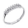 Серебряное кольцо с фианитами (арт. 7501/1460К) – изображение 1