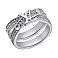 Серебряное кольцо с фианитами (арт. 7501/6540) – изображение 1