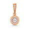 Кулон из красного золота с бриллиантами (арт. П011664005) – изображение 1