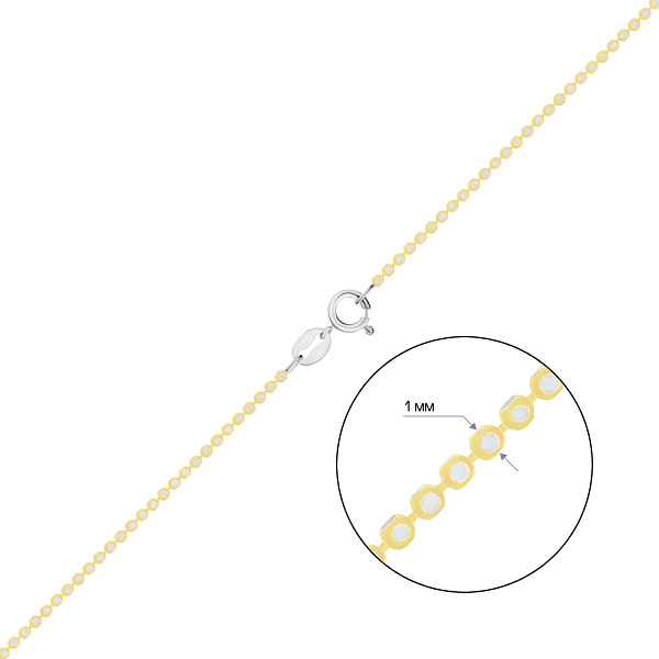 Серебряная цепочка Плетения Гольф (арт. 0300702жр) – изображение 2