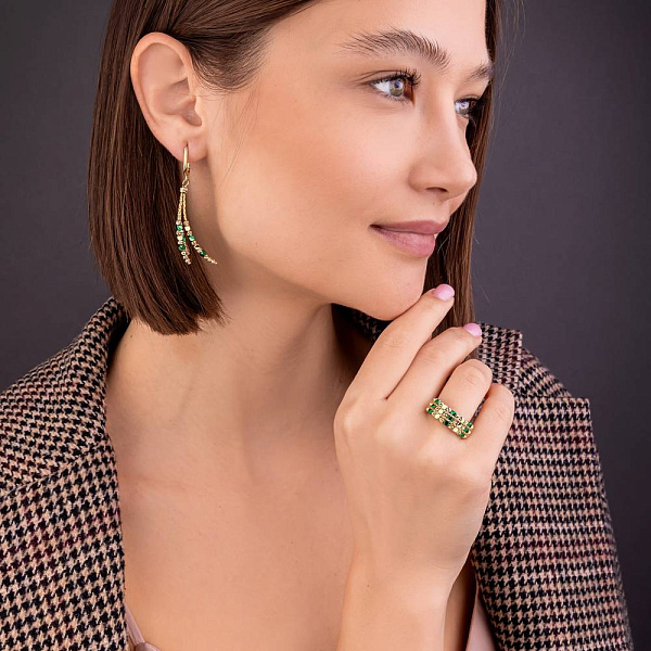 Золоті сережки Francelli (арт. 1091271жз) – зображення 4