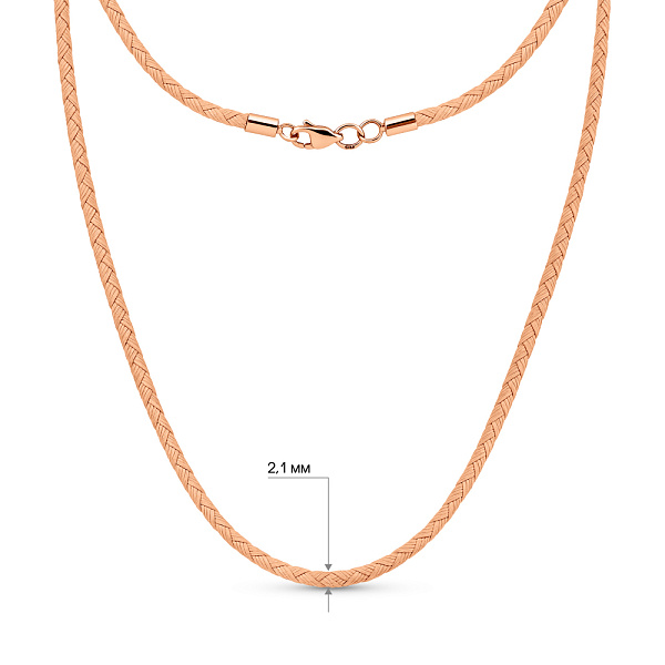 Шелковый шнурок с золотыми вставками (арт. 17202.5-10) – изображение 3