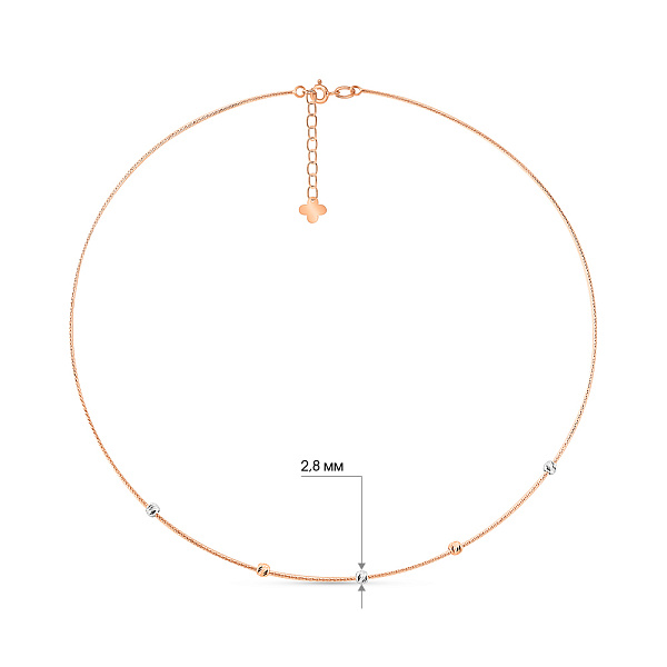 Золотое колье Orbit (арт. 360288а) – изображение 3
