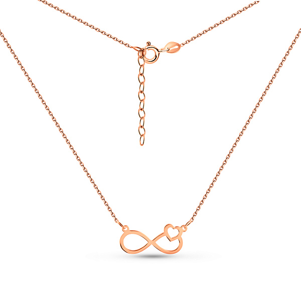 Колье Бесконечность из красного золота (арт. 352540) – изображение 2