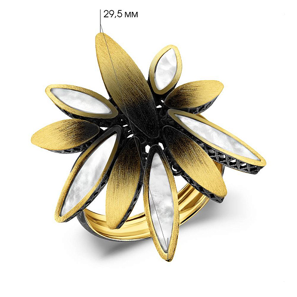 Масивна золота каблучка Francelli (арт. 156235жчп) – зображення 4