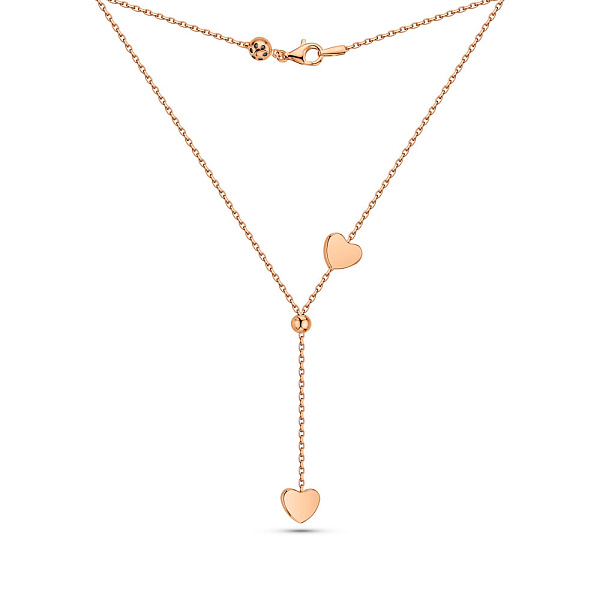 Золотое колье с фианитом (арт. 352693) – изображение 2