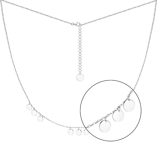 Серебряное колье «Монеты» (арт. 7507/1080) – изображение 1