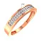 Золота каблучка з фіанітами (арт. 141048) – зображення 2