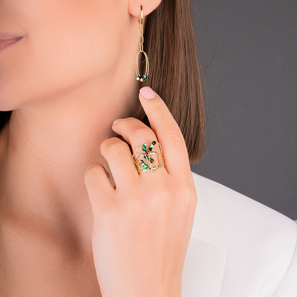 Золотые серьги Francelli (арт. 1091239жзкр) – изображение 5