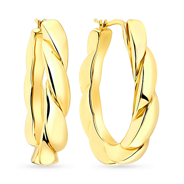 Золотые сережки Спирали Francelli (арт. е108239/35ж) – изображение 1