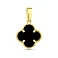 Кулон из желтого золота с ониксом (арт. 441439/10жо) – изображение 1