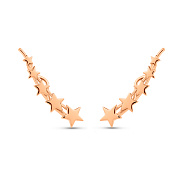 Серьги клаймберы из красного золота Звезды (арт. 2001393101)